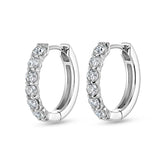 Classic Diamond Hoop Earrings (1.50ct) - Dracakis Jewellers